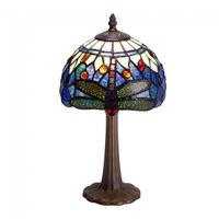 lampara de mesa con cristal tiffany belle epoque