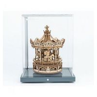 robotime maqueta de madera modelo carrusel musical romantico en 3d