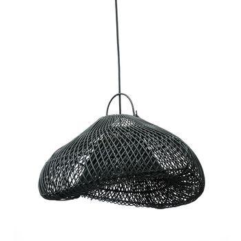Lámpara Colgante Ratán Bazar Bizar Cloud 60x60x35 Cm - Negro