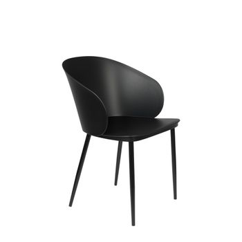 Silla de polipropileno negro