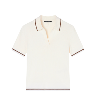 A|X Armani Exchange para mujer. XW001897AF10352U1003 Polo cropped blanco (M), Casual, Viscosa, Manga corta