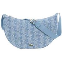 lacoste bolso de mano bolso media luna mediano neocroc azul para mujer