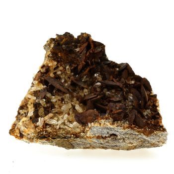 Siderite + Quartz - Pierre Natural De Francia, La Mure, Isère, Auvergne -rhône -alpes - Mineral Multicolor Formado De Sideritis Y Cuarzo, Colección De