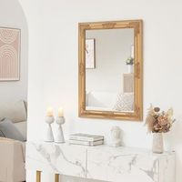 espejo de pared punkalaidun 80x60 cm diseno vintage - dorado encasa