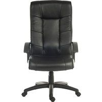 teknik gloucester leather reclining executive chair - black black