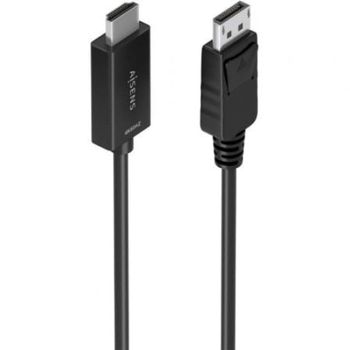 Cable Conversor AISENS A125-0893 DisplayPort HDMI 4K 1.5m Negro