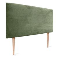 dhome cabecero de pana liso 95x115 con patas camas 8090 - verde selva