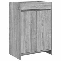 gabinete de bano debajo del lavabo sonoma gris vidaxl