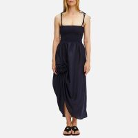 sleeper atlanta linen rosette strap dress - xl