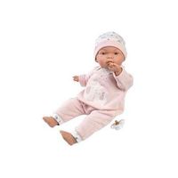 muneca joelle elefante rosa con cuerpo blandito 38 cm llorens - 13848