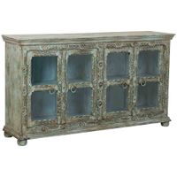 aparador de madera verde 180x43x100