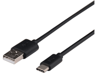 cable usb a usb-c - isy izb-541 1 m 18w negro