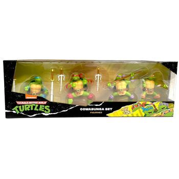 Juego De 4 Figuras De Tortugas Ninja.