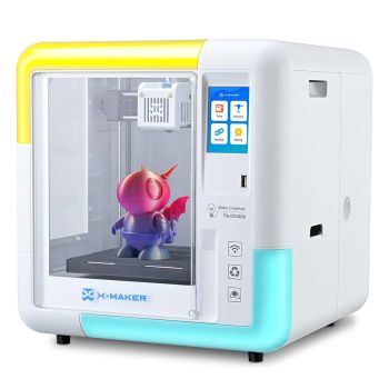 AOSEED X-MAKER Impresora 3D Infantil de Alta Precisión 0.1/0.05mm Ultra Silenciosa <50dB Wireless Smart One-Press Printi