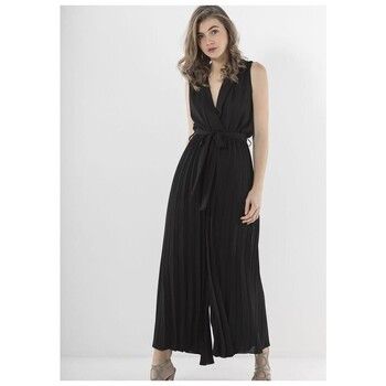 Markup Pantalón chandal Tuta Lunga Plisse Nero MW76229 para mujer