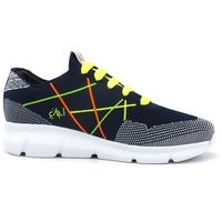 l4k3 deportivas moda lake mr big hi tech sneaker elastic blue fluo d76-hit para hombre