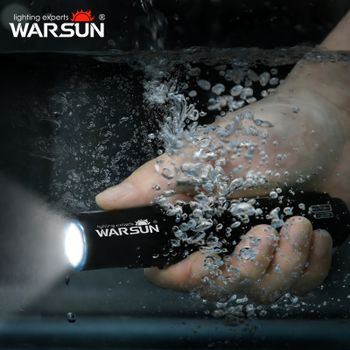 Linterna LED WARSUN SQ03, IPX6 Impermeable, Recargable, Potente Imán, Lámpara Portátil para Senderismo, Camping, EDC