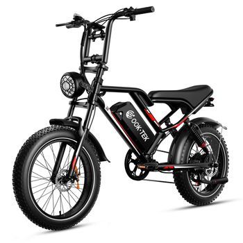 Bicicleta Eléctrica Eggking S8, Batería Extraíble De 48 V Y 17,5 Ah, Fat Bike De 20