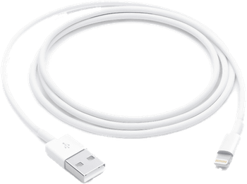 Apple Cable Lightning a USB, USB 2.0, iPhone, iPod o iPad, 1 m, Blanco