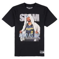 camiseta allen iverson nuggets slam cover de mitchell  ness en negro
