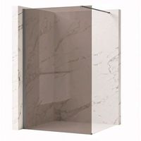 pared de la ducha rea flexi brown titanium 130
