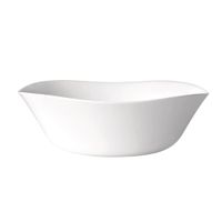 ensaladera vidrio opal blanca 24 cm