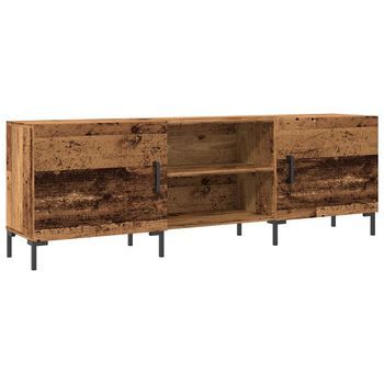 Mueble Tv | Mueble De Salón | Mesa De Tv Madera De Ingeniería Envejecida 150x30x50 Cm