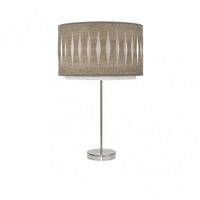 sobremesa alto alexandra 1xe27 niquelmadera gris 61x30x30 cm
