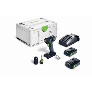 Taladro Atornillador A Batería Txs 18- Plus - 2 Baterías 18 V 3.0 Ah - Systainer - Festool - 576895