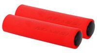 par de punos de silicona massi rojo mate