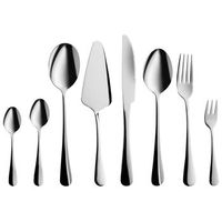 cuberteria moderna conjunto 70 cubiertos cuchillo tenedor cuchara cucharilla postre pala cucharilla cafe ensalada acero inoxidable plateado rotini