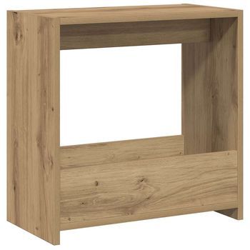 Mesa Auxiliar，mesa De Centro，mesita De Centro Madera Contrachapada Roble Artisian 50x26x50 Cm