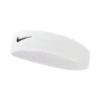 nike swoosh classic cinta para la cabeza unisex - blanco negro