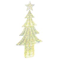 arbol de navidad 240 led calido 181 cm pet vidaxl