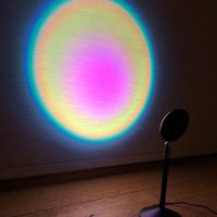 halo multi colour amp effect sunset lamp