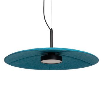 Lámpara Colgante Acústica Led 15w Fieltro Otti-s Azul