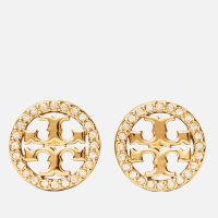 tory burch gold-plated brass earrings