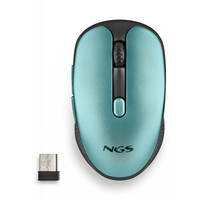 raton ngs evo rust optico 1600dpi inalambrico recargable azul teclas silenciosas