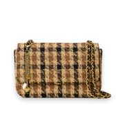 twinset para mujer 262td8080 bolso bandolera de jacquard con cuadrosmulticolor osfa casual sintetico