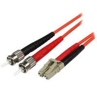 cable de fibra optica startech 1 m lc a st multimodo om2 lszh