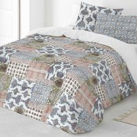 funda nordica 3 piezas 100 algodon cama 150 cm naturals indian