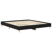 estructura de cama roble negro 200 x 200 cm