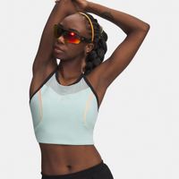 under armour velociti elite crop  camiseta de running mujeres-mint coral