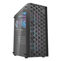 caja para pc darkflash dk351 negra cristal templado 4 ventiladores argb atx