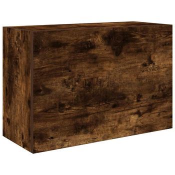 Mueble De Pared Baño | Armario De Baño Madera Ingeniería Roble Ahumado 60x25x40cm