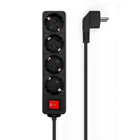 aisens a154-0650 base multiple 14 m 4 salidas ac interior negro