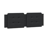cabecero cama - mueble cabecero acolchado cuero sintetico negro 160 cm