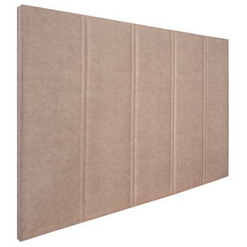Cabecero Tapizado Amur | Cabezal Acolchado | Tapizado En Teijdo Alta Gama Acuaqulin Antimanchas | Color Beige | Medida: 140x110x5cm (cama 135/140 Cm)