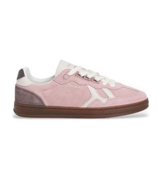 Pepe Jeans para mujer. PLS000019 Zapatillas de Piel Ball Colors rosa (40), Plano, Cordones, Casual