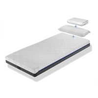 pack 1x colchon viscoelastica 90x150x20 cm platon  1x almohada visco  1x protector